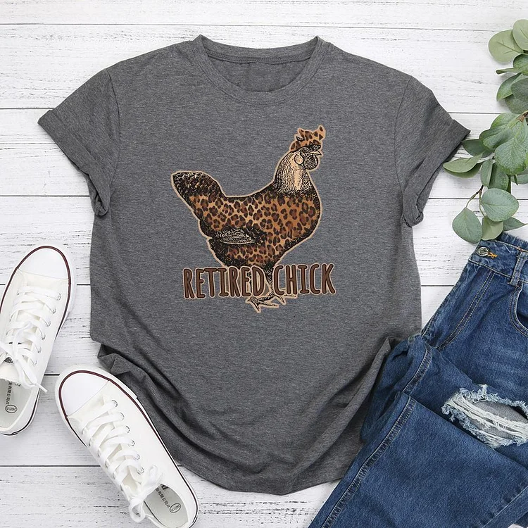 Retired Chick Chicken  T-Shirt-05045-Annaletters