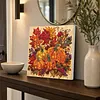 Framed Maple Pumpkin - DIY Button Art Painting Kit for Creativity DIY Pearl Dot Crafts for Gift Home Wall Decor 30*30CM