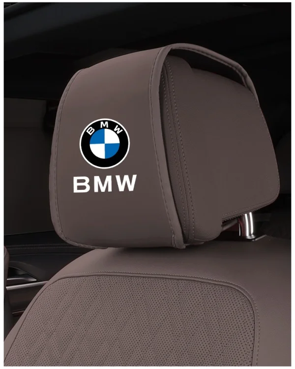 Car Seat Headrest Leather Cover Seat Head Cap