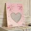 DIY Pearl Painting Love for Home Wall Decor with Frame(40*30cm)