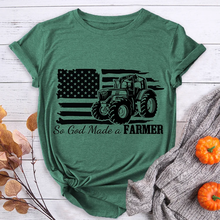 So God Made A Farmer Blessed T-shirt-BSTCAH2012