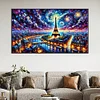 (70*40cm)Eiffel Tower - Full Round Drill Diamond Painting