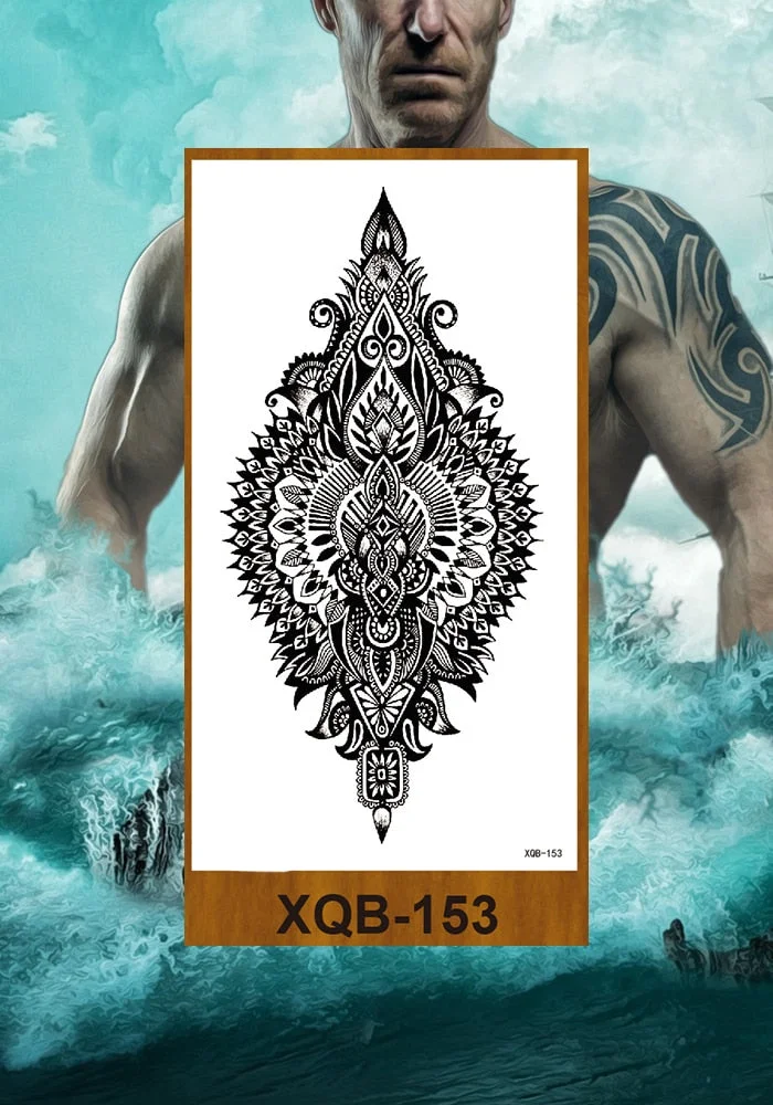 Temporary Tattoo Stickers Man Woman Girl Arm Chest Fake Tatoo Art Characters Eternal Love Flowers Totem Tatto Drop Shipping DIY
