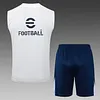 2025/2026 Inter Milan Pre-Match Training White Vest+Shorts Football1:1 Thai Quality