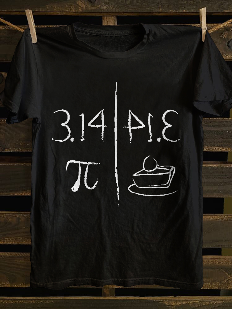 Pi Mirrors Pie T-shirt