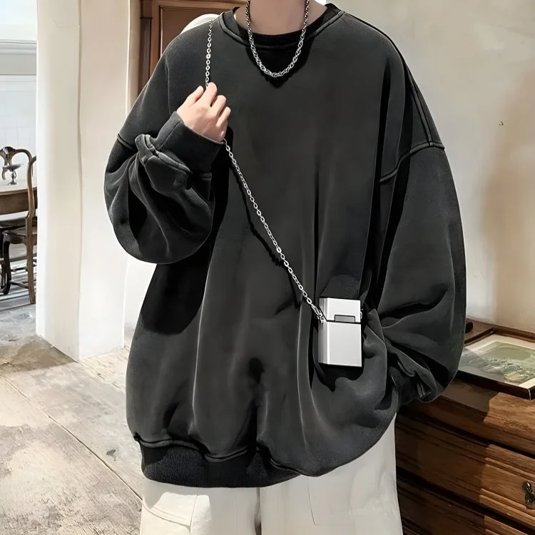 Brownm Boy Casual Oversized Sweatshirt