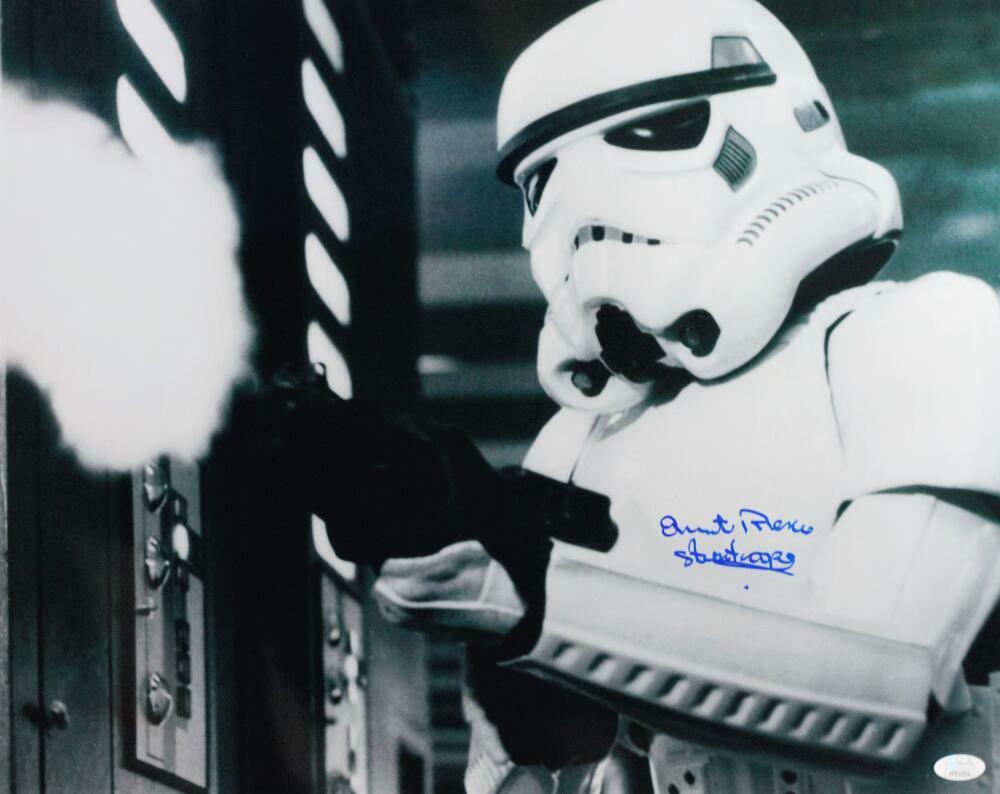 Quentin Pierre Autographed Firing Gun 16x20 Photo Poster painting w/Stormtrooper- JSA Auth *Blue