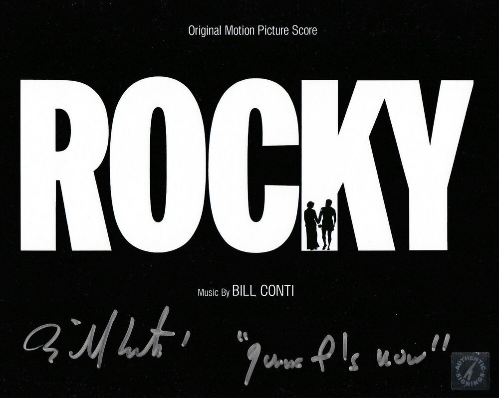 Bill Conti Autographed ROCKY Score 8x10 Photo Poster painting ASI Proof