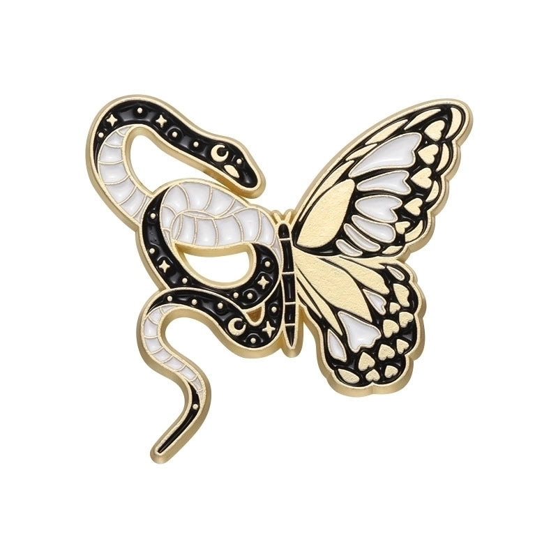 Cartoon Style Snake Shark Alloy Stoving Varnish Plating Unisex Brooches