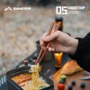 SHINE TRIP #05 TA1 Pure Titanium Folding Cutlery Set