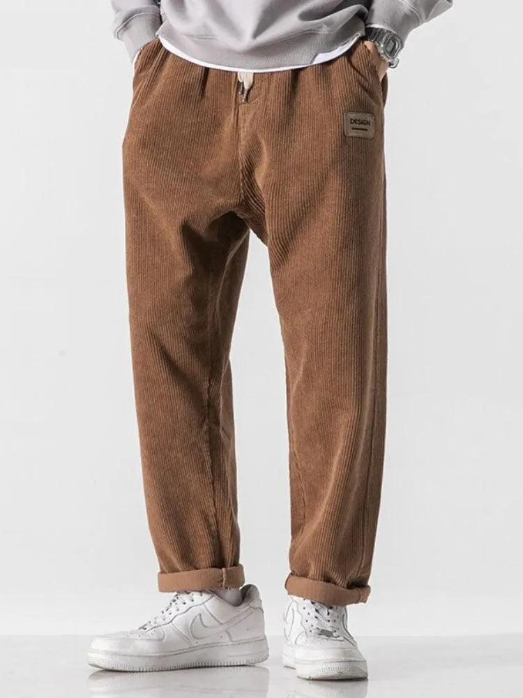 Brownm Boy Corduroy Jogger Pants