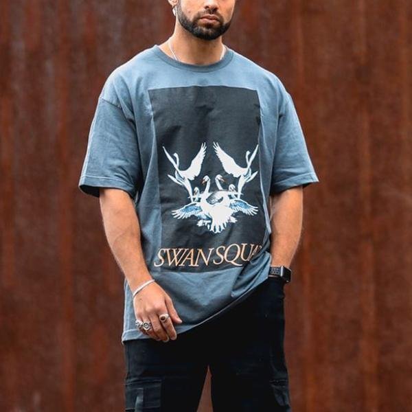 Men's basic fashion print t-shirt