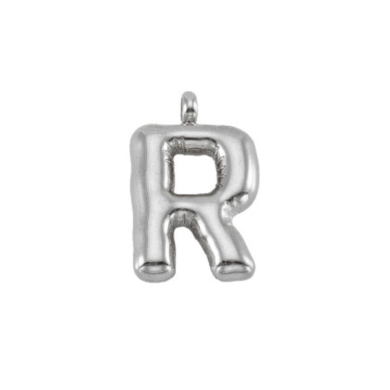2 Pieces 24mm 304 Stainless Steel Letter Pendant Chain