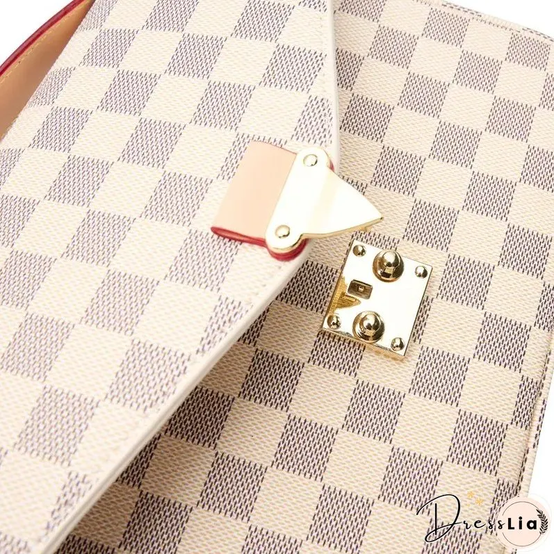 Paziye Check Print Ladies Crossbody Bag