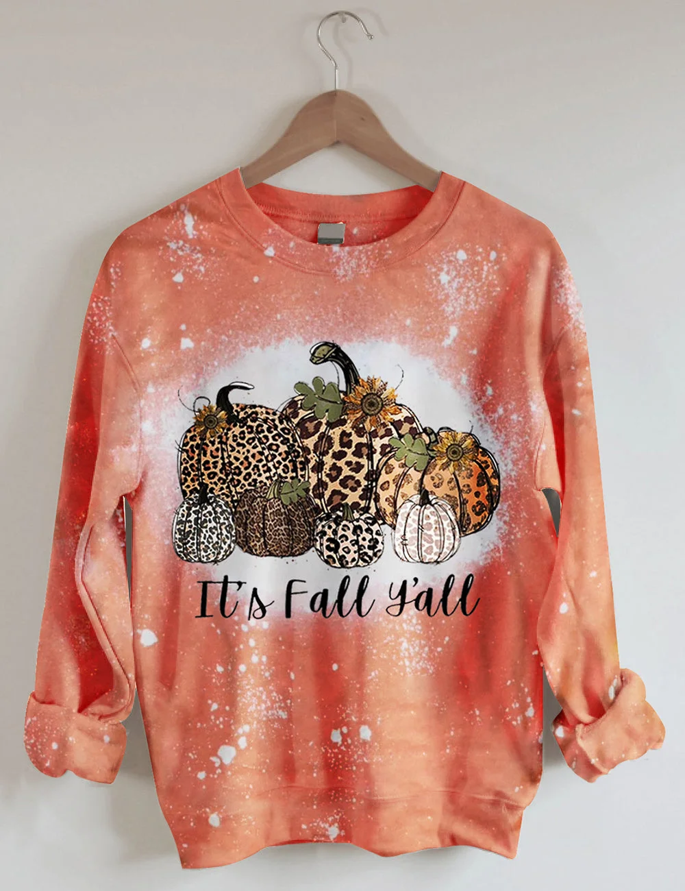 It's Fall Y'all Bleached Sweatshirt