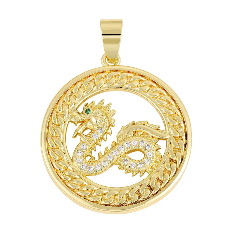 1 Piece 18.5*13.3MM Copper Zircon Geometric Heart Shape Flower Polished Pendant Jewelry Accessories