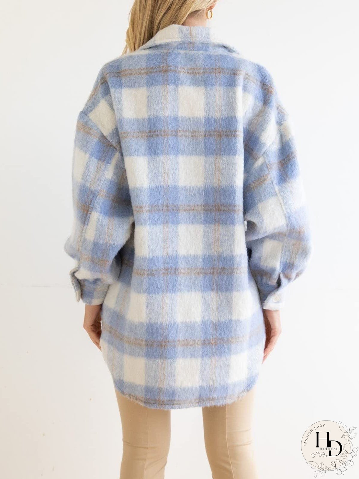 Stylish Plaid Shacket for Women