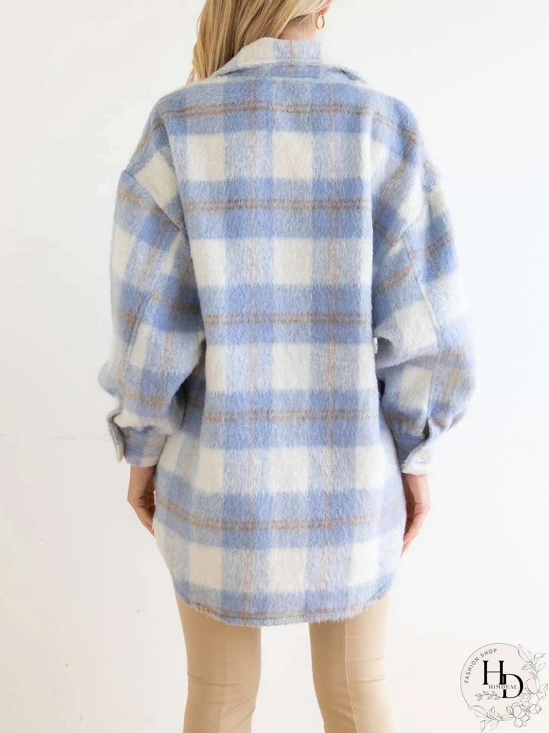 Stylish Plaid Shacket for Women