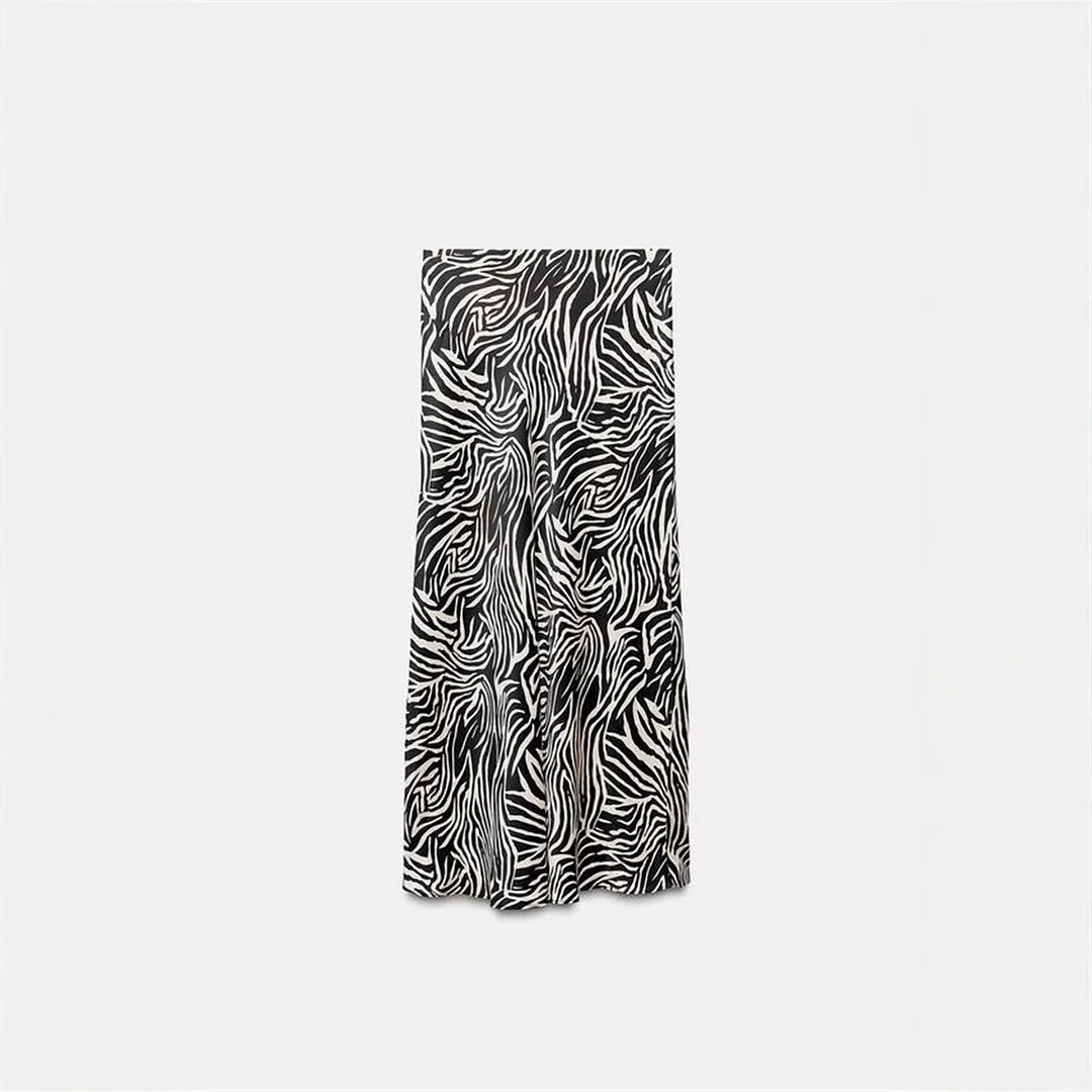 Nigikala Nigikala Women's Clothing INS Explosive Silk And Hymn Multi-Colored Half-Body Dress