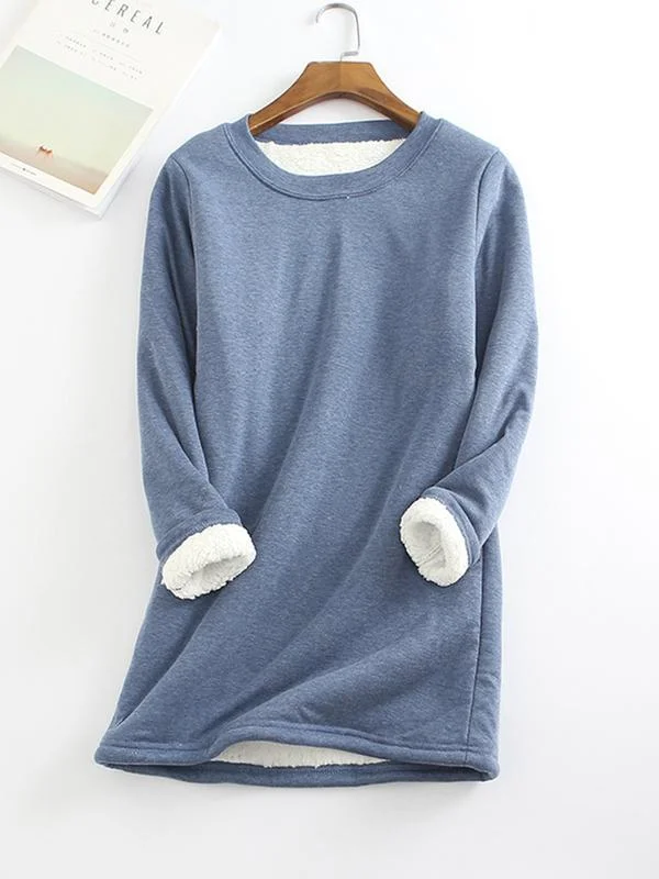 VigorDaily New Casual Cotton Round Neck Solid Sweatshirt (S-5XL)