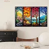 （AB/Square Drills)Four Seasons-Full Diamond Painting 65*40CM