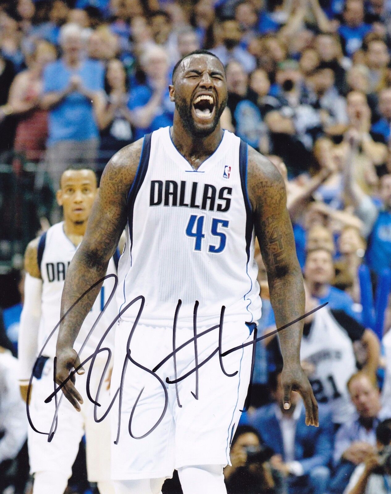 DeJuan Blair Autographed 8x10 Dallas Mavericks#S1336