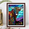 >SALE<5D DIY Full Round Drill Diamond Painting Stained Glass Yak Kit Home Decor(A3012)