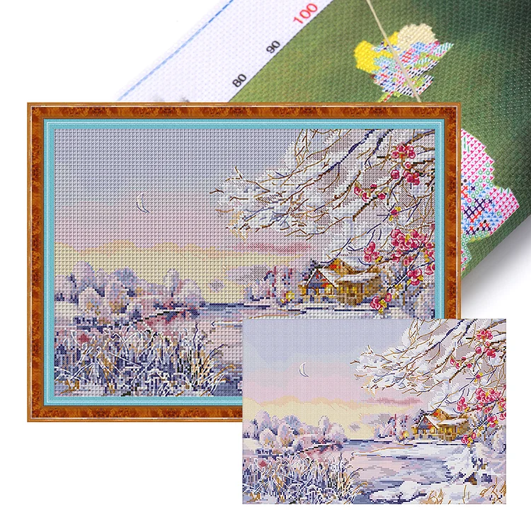 Spring Brand  Four Seasons Scenery - Printed Cross Stitch 11CT