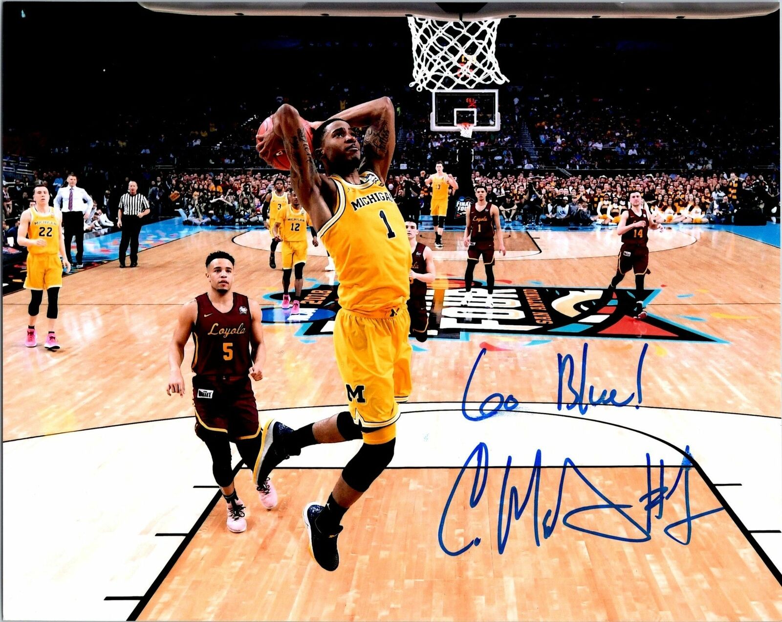 Charles Matthews Signed 8x10 Photo Poster painting Michigan Wolverines COA NCAA Autographed a