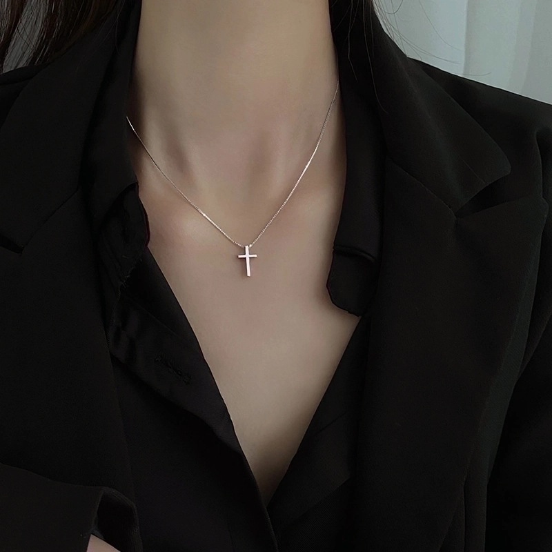 Fashion Minimalist Cross Copper Plating Necklace