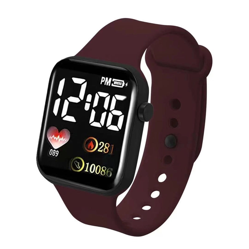 Minimalist Solid Color Electronic Kids Watches