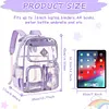 PVC Clear Outdoor Backpack Multi Pocket Transparent Sports Backpack Hiking Bag