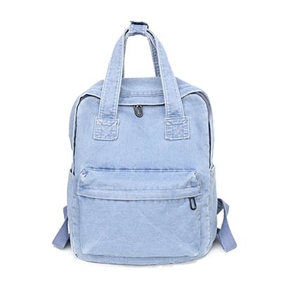 Mongw Denim School Bag Teenager Backpack Ladies High Capacity Women Backpacks 2021 Travel Bag Students Mochila Bolsa harajuku backpack