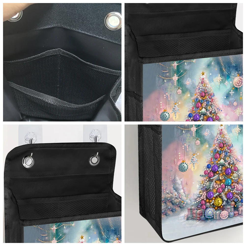 5D DIY Christmas Tree Diamond Painting Hanging Storage Bag Diamond Art Organizer Box Home Decor 