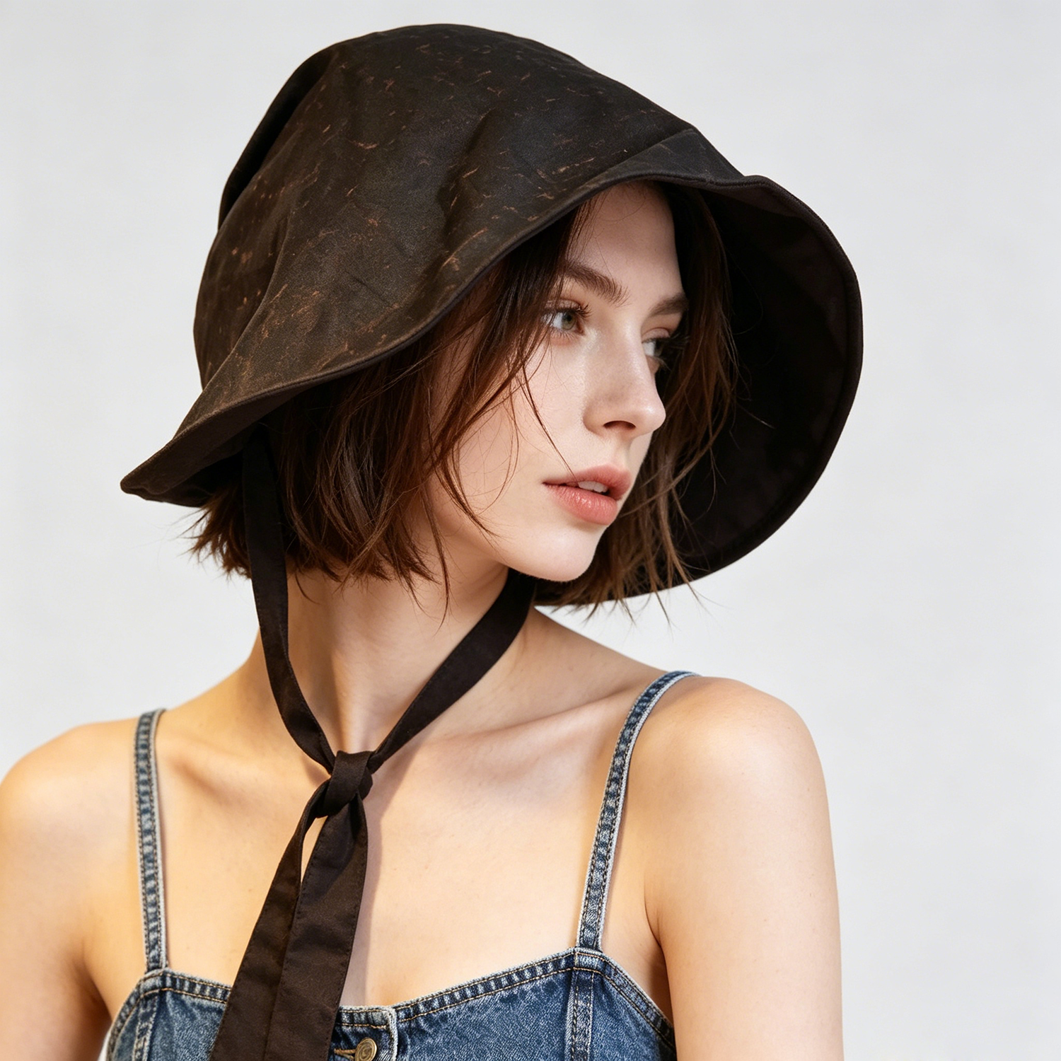 100% Silk Sun Hat with Ribbon Lightweight For Women REAL SILK LIFE