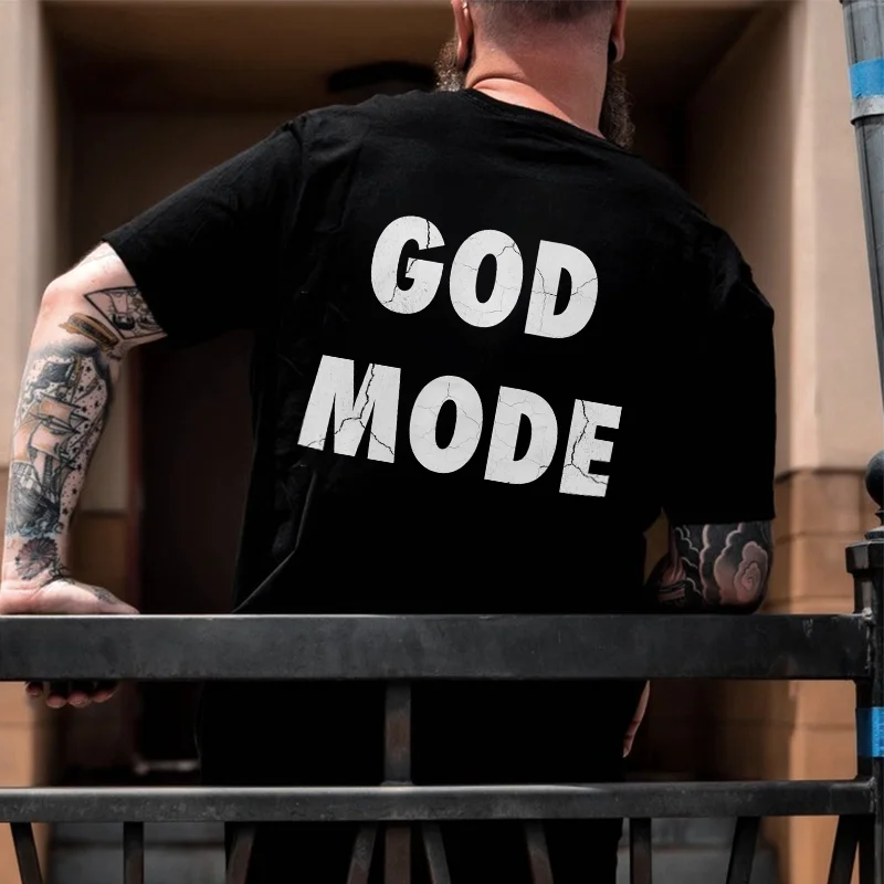 God Mode Printed Men's T-shirt -  