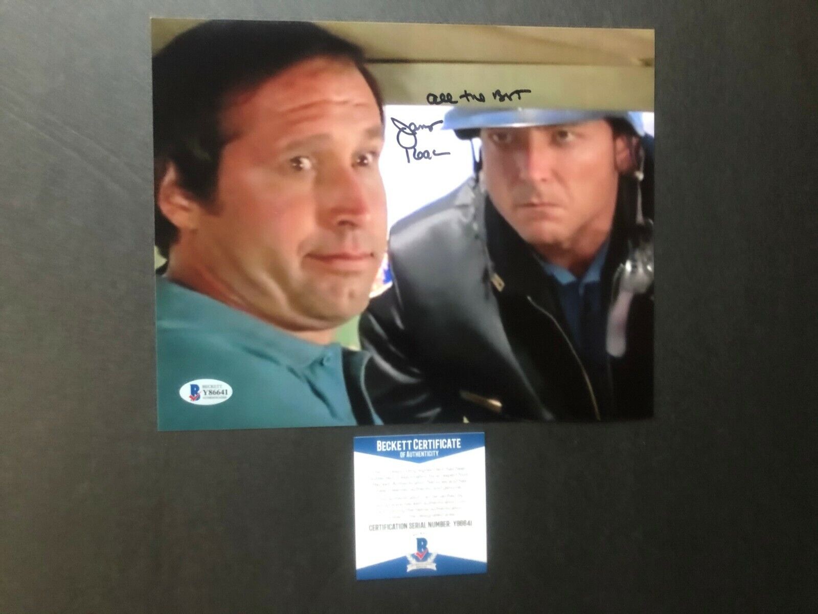 James Keach signed autographed Chevy Chase Vacation 8x10 Photo Poster painting Beckett BAS coa