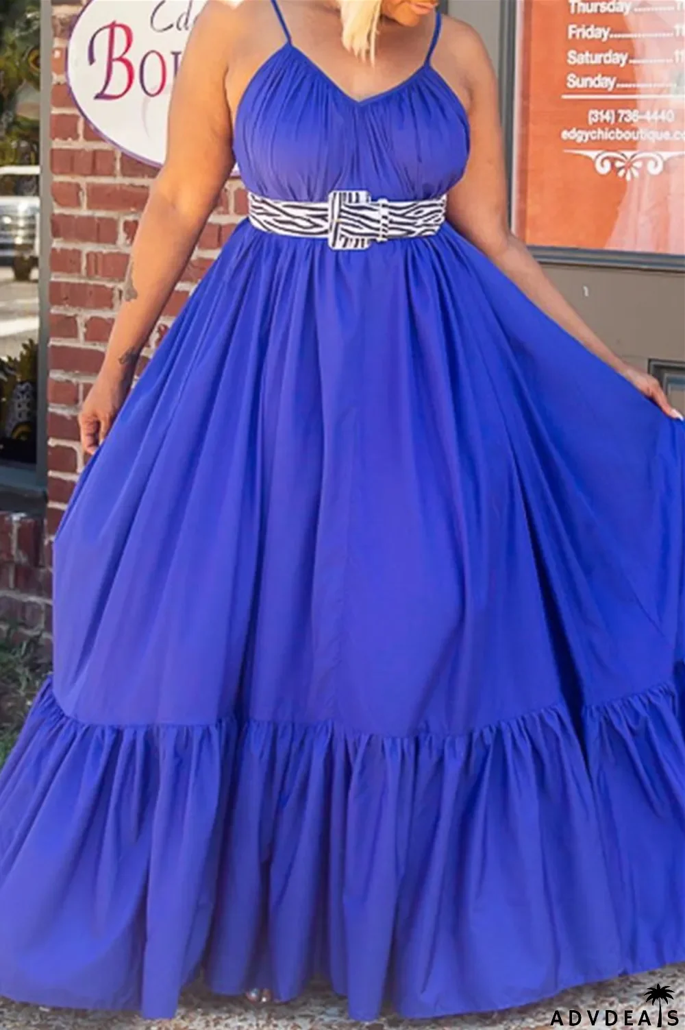 Dark Gray Sexy Casual Solid Backless Spaghetti Strap Loose Sling Dress