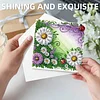 6Pcs Diamond Painting Daisies Greeting Card Set with Envelopes for Beginner Adult Holiday Gifts