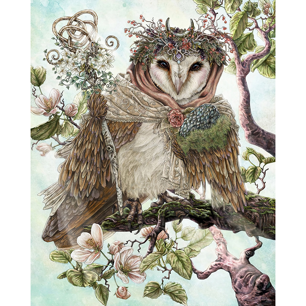 

(Multi-Size) Owl - Round/Square Drill Diamond Painting 30*40CM/40*50CM, Square diamond 30*40cm, 501 Original