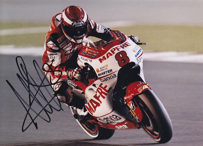 Hector Barbera Ducati Motogp Signed Photo Poster painting 5x7 2011.