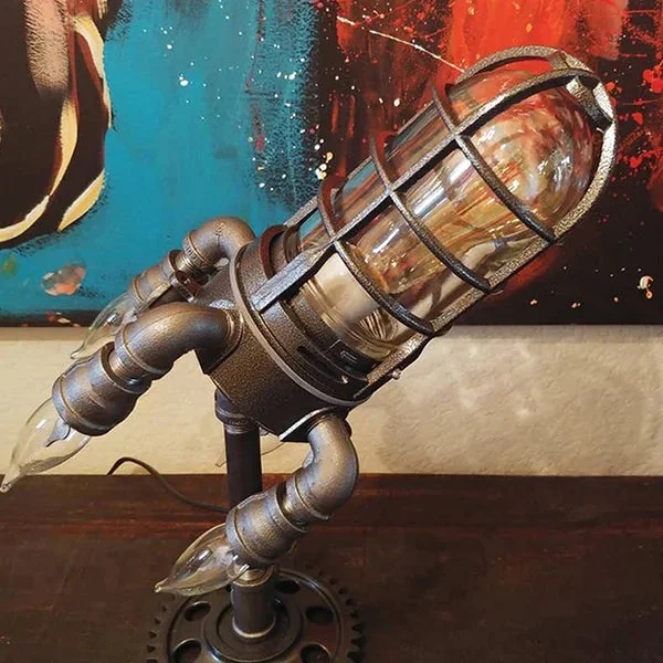 LAST DAY 51% OFF ! ! Steampunk Rocket Lamp