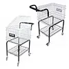[US Local Warehouse] Foldable Tennis Cart Holds 350 Balls Sports Ball Hopper for Teaching & Court Use