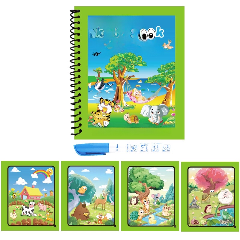 3 Pieces Painting Book Cartoon Letter Paper Toys