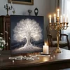 (Framed)Diamond Painting -DIY Round Drill Tree of Life with Frame(25x25cm)