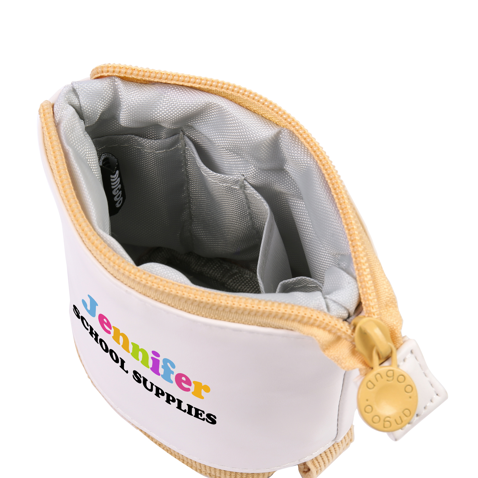 Astuccio per matite personalizzato con 2 testi per scuola elementare bambini