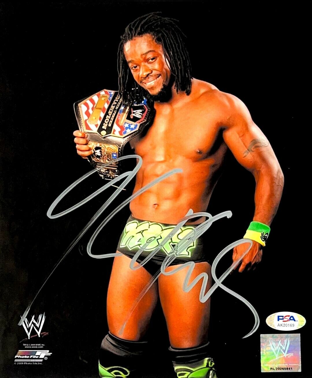 WWE KOFI KINGSTON HAND SIGNED AUTOGRAPHED 8X10 WRESTLING Photo Poster painting WITH PSA DNA COA