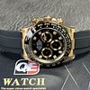 Rolex Cosmograph Daytona Yellow Gold Oysterflex Diamond Black Dial Replica