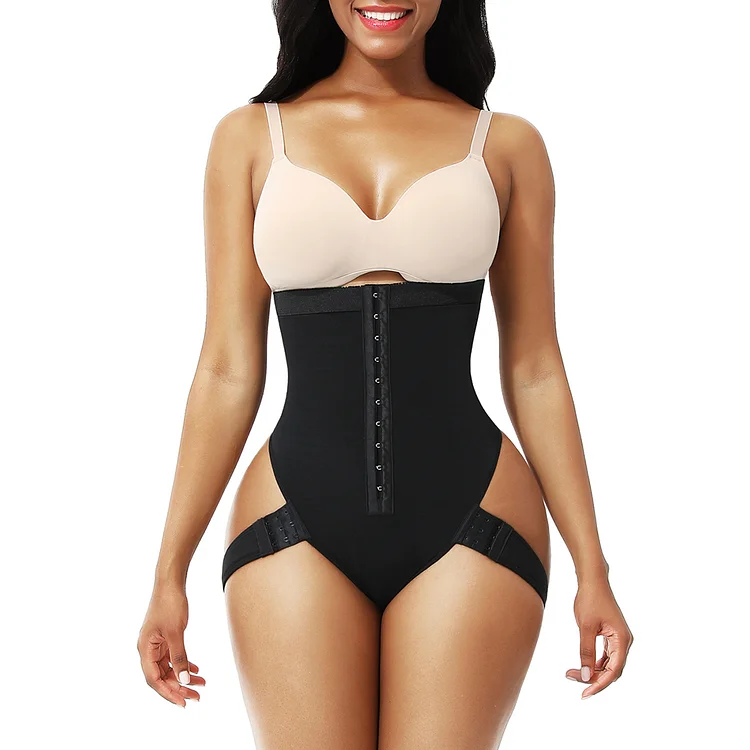 Wholesale High Waist Butt Lifter Thong Curve With 2 Side Straps Body Shapewear