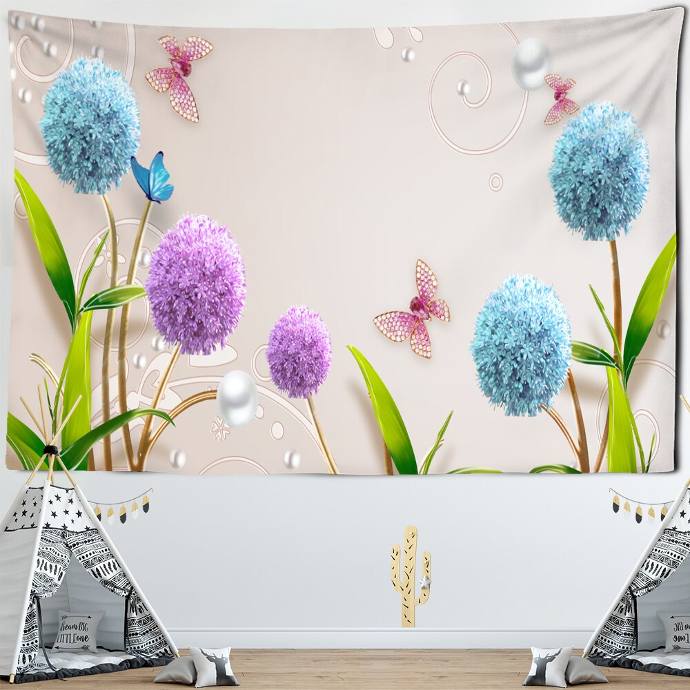 

Wall Tapestry - Flower Green Plant-150*130cm, 501 Original